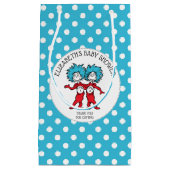 Dr. Seuss Thing One Thing Two |ツインズベビーシャワー スモールペーパーバッグ (正面)