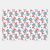 Dr. Seuss Thing One Thing Two |ツインズベビーシャワー ラッピングペーパーシート (正面3)