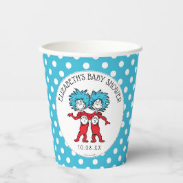 Dr. Seuss Thing One Thing Two |ツインズベビーシャワー 紙コップ