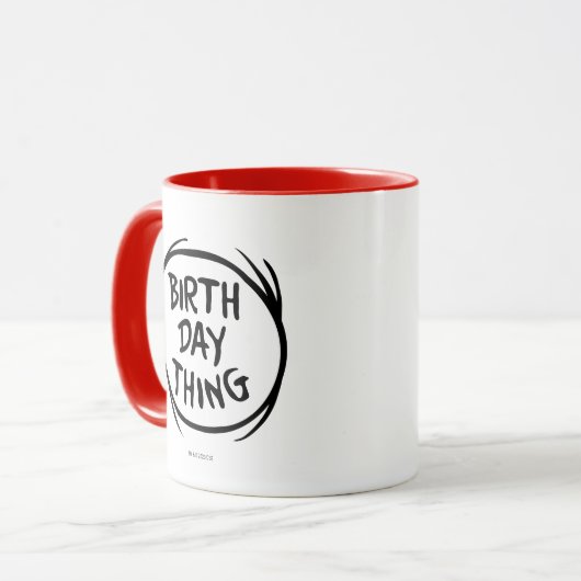 Dr. Seuss Thing One Thing Two -誕生日Thing マグカップ (正面左)