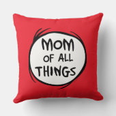 Dr. Seuss Thing One Thing Two - Mom of All クッション (裏面)