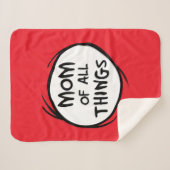 Dr. Seuss Thing One Thing Two - Mom of All シェルパブランケット (正面(横))