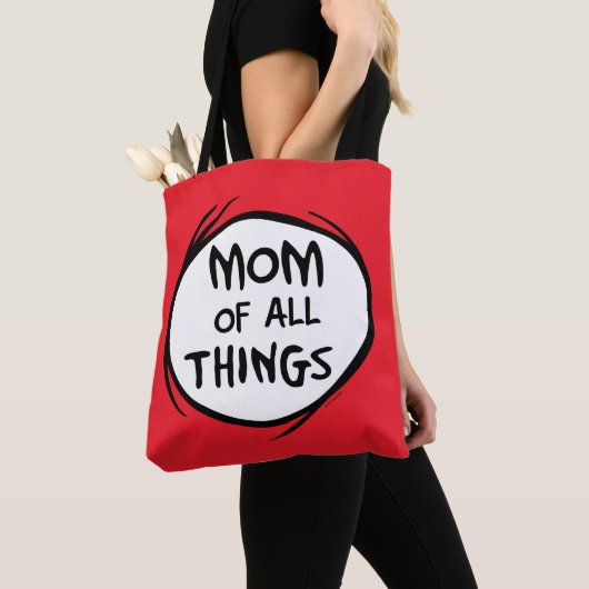 Dr. Seuss Thing One Thing Two - Mom of All トートバッグ (クローズアップ)