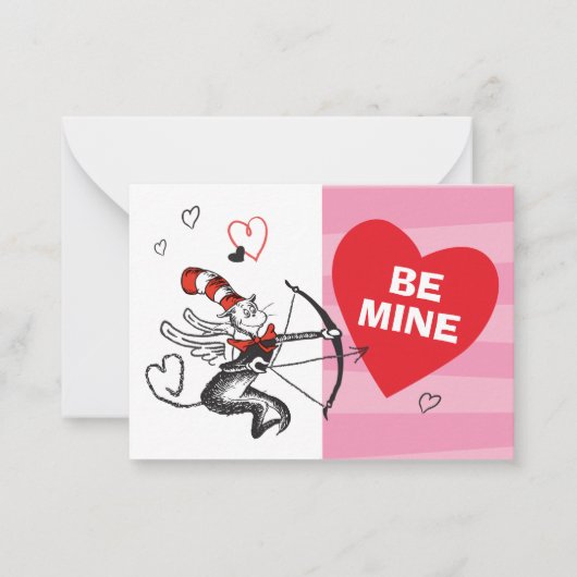 Dr. Seuss Valentine's Day | Be My Valentine ノートカード (正面)