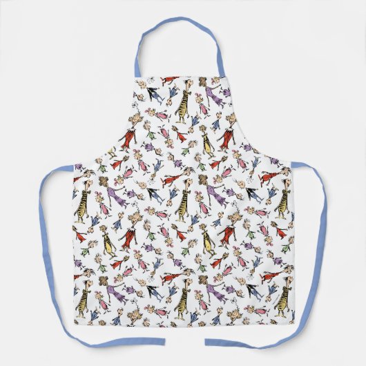 Dr. Seuss Whoville Characters Festive Pattern エプロン (正面)