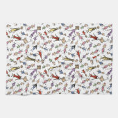 Dr. Seuss Whoville Characters Festive Pattern キッチンタオル (横)