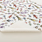 Dr. Seuss Whoville Characters Festive Pattern シェルパブランケット (3/4)