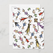 Dr. Seuss Whoville Characters Festive Pattern ポストカード (正面/裏面)