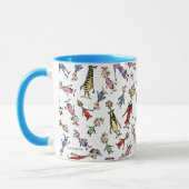 Dr. Seuss Whoville Characters Festive Pattern マグカップ (左)