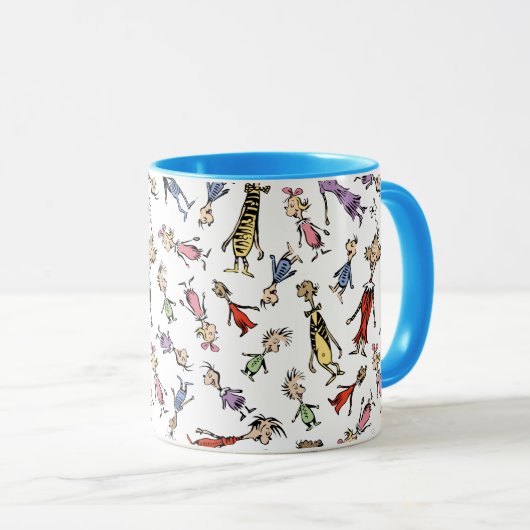 Dr. Seuss Whoville Characters Festive Pattern マグカップ (正面右)