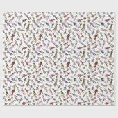 Dr. Seuss Whoville Characters Festive Pattern ラッピングペーパー (フラット)