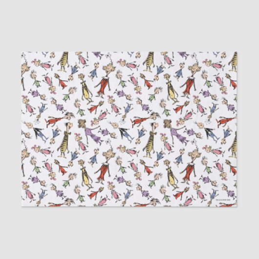 Dr. Seuss Whoville Characters Festive Pattern 薄葉紙 (正面)