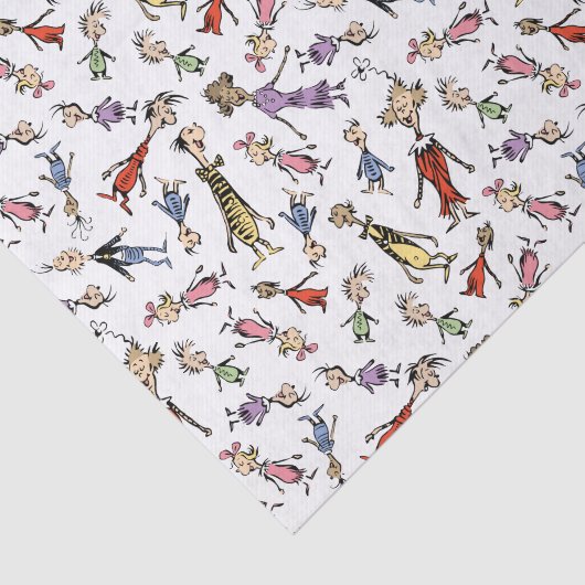 Dr. Seuss Whoville Characters Festive Pattern 薄葉紙 (詳細)