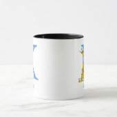 Dr. Seuss's ABC：レターK – 青 |名前の追加 マグカップ (中央)