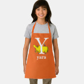 Dr. Seuss's ABC：レターY – ホワイト |名前の追加 エプロン (インサイチュ)