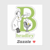 Dr. Seuss's ABC：手紙B – 白 |名前の追加 シール (シート)