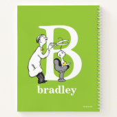 Dr. Seuss's ABC：手紙B – 白 |名前の追加 ノートブック (裏面)
