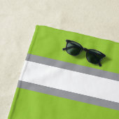 Dr. Seuss's ABC：手紙B – 白 |名前の追加 ビーチタオル (インサイチュ)