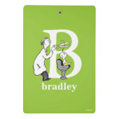 Dr. Seuss's ABC：手紙B – 白 |名前の追加 ミニクリップボード (裏面)