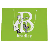 Dr. Seuss's ABC：手紙B – 白 |名前の追加 ラージペーパーバッグ (正面)