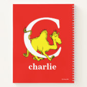 Dr. Seuss's ABC：手紙C – 白 |名前の追加 ノートブック (裏面)