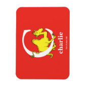 Dr. Seuss's ABC：手紙C – 白 |名前の追加 マグネット (縦)