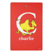 Dr. Seuss's ABC：手紙C – 白 |名前の追加 ミニクリップボード (裏面)