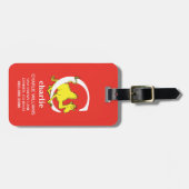 Dr. Seuss's ABC：手紙C – 白 |名前の追加 ラゲッジタグ (正面横)