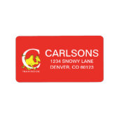 Dr. Seuss's ABC：手紙C – 白 |名前の追加 ラベル (正面)