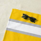 Dr. Seuss's ABC：手紙E – 白 |名前の追加 ビーチタオル (インサイチュ)