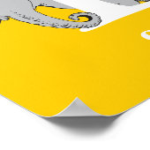 Dr. Seuss's ABC：手紙E – 白 |名前の追加 ポスター (角)