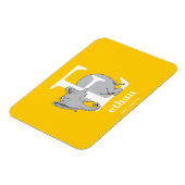 Dr. Seuss's ABC：手紙E – 白 |名前の追加 マグネット (左側)