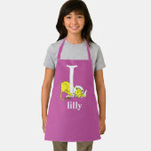 Dr. Seuss's ABC:手紙L – 白 |名前の追加 エプロン (インサイチュ)