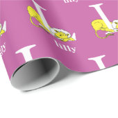 Dr. Seuss's ABC：手紙L – 白 |名前の追加 ラッピングペーパー (ロールコーナー)