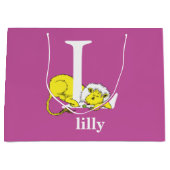 Dr. Seuss's ABC：手紙L – 白 |名前の追加 ラージペーパーバッグ (正面)