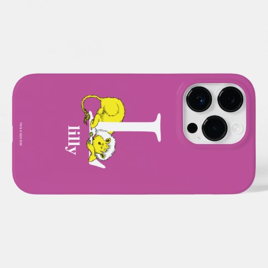 Dr. Seuss's ABC:手紙L – 白 |名前の追加 Case-Mate iPhoneケース (裏面 (横))