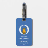 Dr. Seuss's ABC:手紙O – 白 |名前の追加 ラゲッジタグ (裏面縦)