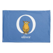 Dr. Seuss's ABC:手紙O – 白 |名前の追加 枕カバー (裏面)