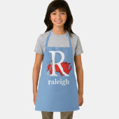 Dr. Seuss's ABC:手紙R – 白 |名前の追加 エプロン (インサイチュ)