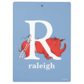 Dr. Seuss's ABC：手紙R – 白 |名前の追加 クリップボード (裏面)