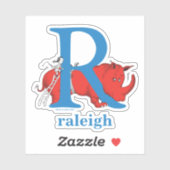 Dr. Seuss's ABC:手紙R – 白 |名前の追加 シール (シート)