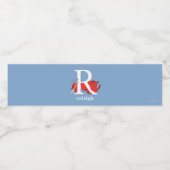 Dr. Seuss's ABC：手紙R – 白 |名前の追加 ペットボトルラベル (シングルラベル)