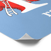 Dr. Seuss's ABC:手紙R – 白 |名前の追加 ポスター (角)