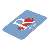 Dr. Seuss's ABC：手紙R – 白 |名前の追加 マグネット (左側)