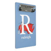 Dr. Seuss's ABC：手紙R – 白 |名前の追加 ミニクリップボード (アングル)