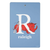 Dr. Seuss's ABC：手紙R – 白 |名前の追加 ミニクリップボード (裏面)