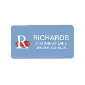 Dr. Seuss's ABC：手紙R – 白 |名前の追加 ラベル (正面)