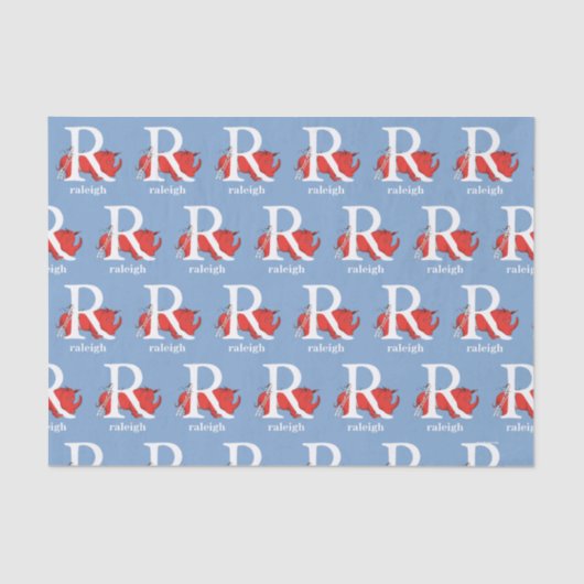 Dr. Seuss's ABC：手紙R – 白 |名前の追加 薄葉紙 (正面)