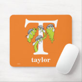 Dr. Seuss's ABC：手紙T – 白 |名前の追加 マウスパッド (マウス)