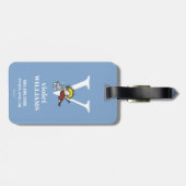 Dr. Seuss's ABC:手紙V – 白 |名前の追加 ラゲッジタグ (裏面横)